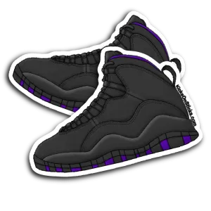 Jordan 10 "Sacramento" Sneaker Sticker