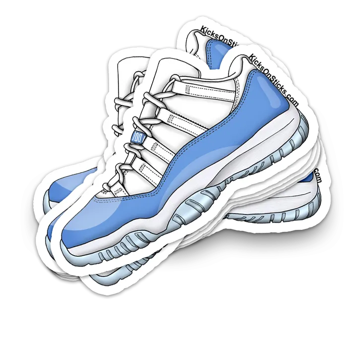 Jordan 11 Low "University Blue" Sneaker Sticker