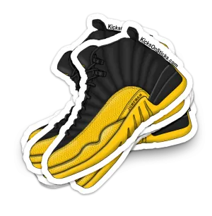 Jordan 12 "Black Yellow" Sneaker Sticker