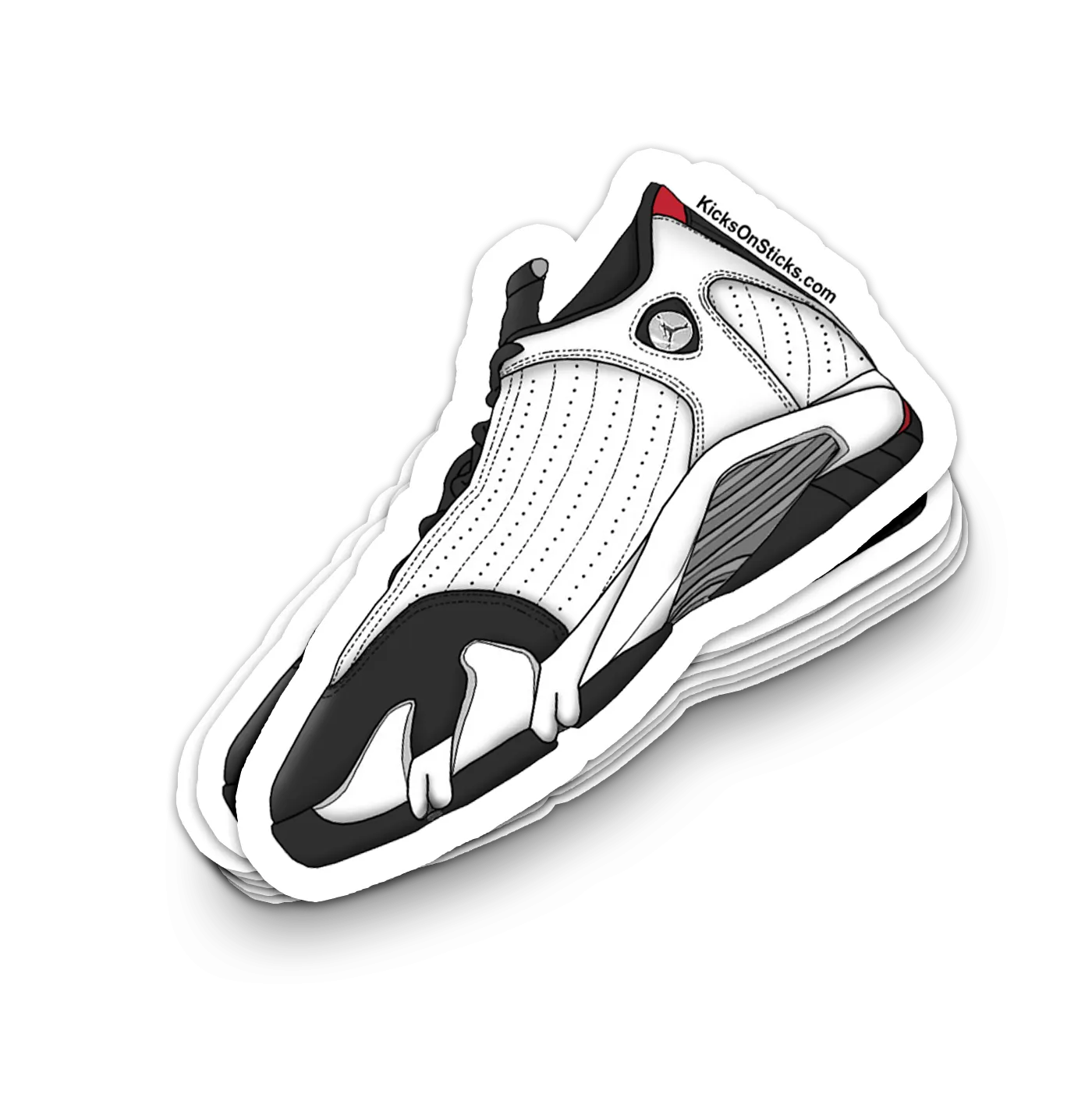 Jordan 14 "Black Toe 2006" Sneaker Sticker