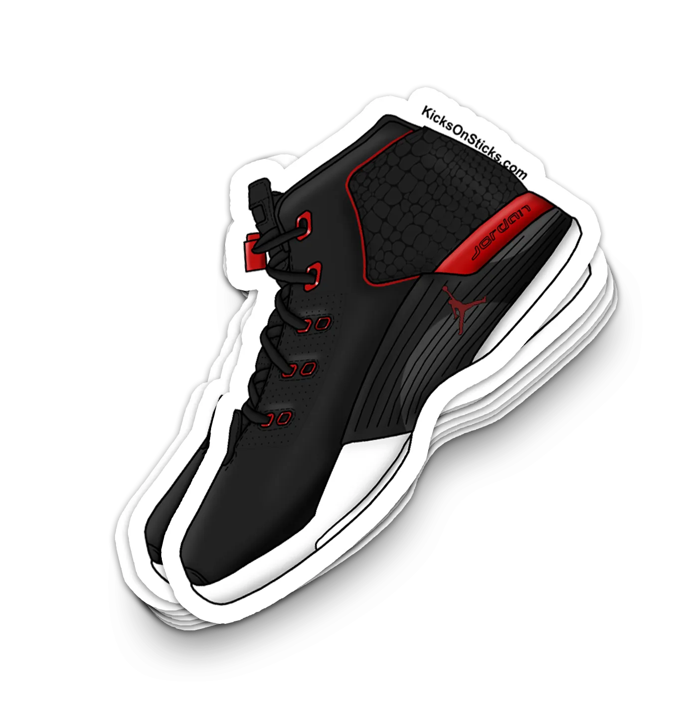 Jordan 17 "Bulls" Sneaker Sticker