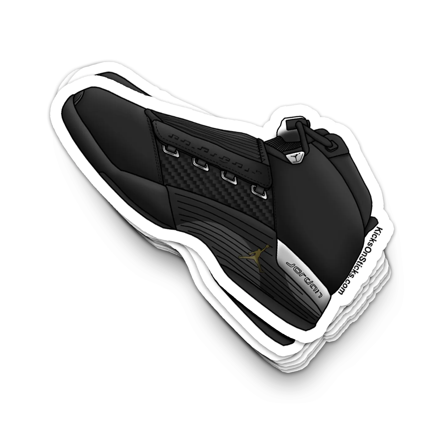 Jordan 17 "OG Black" Sneaker Sticker