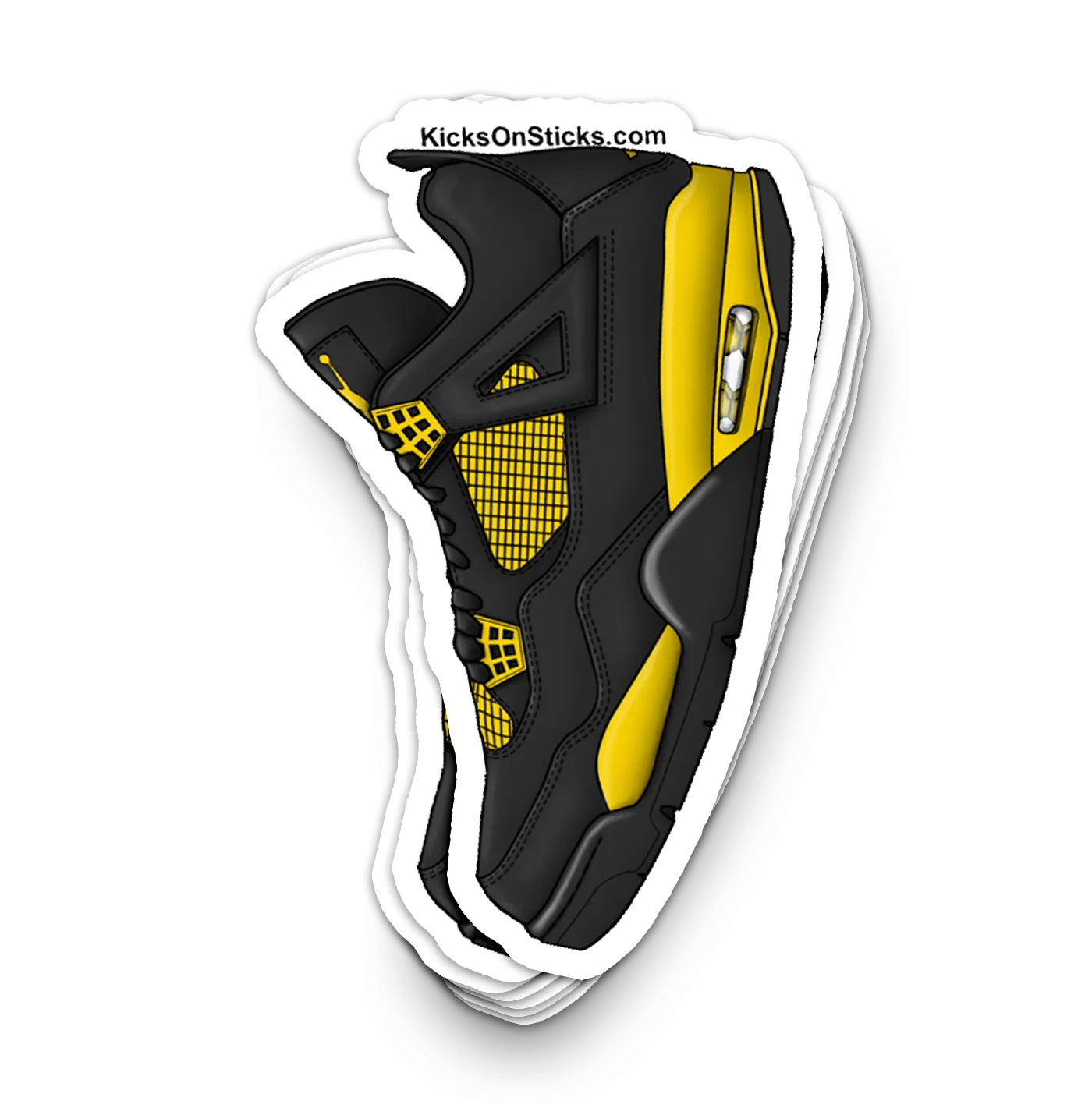 Jordan 4 "Thunder" Sneaker Sticker