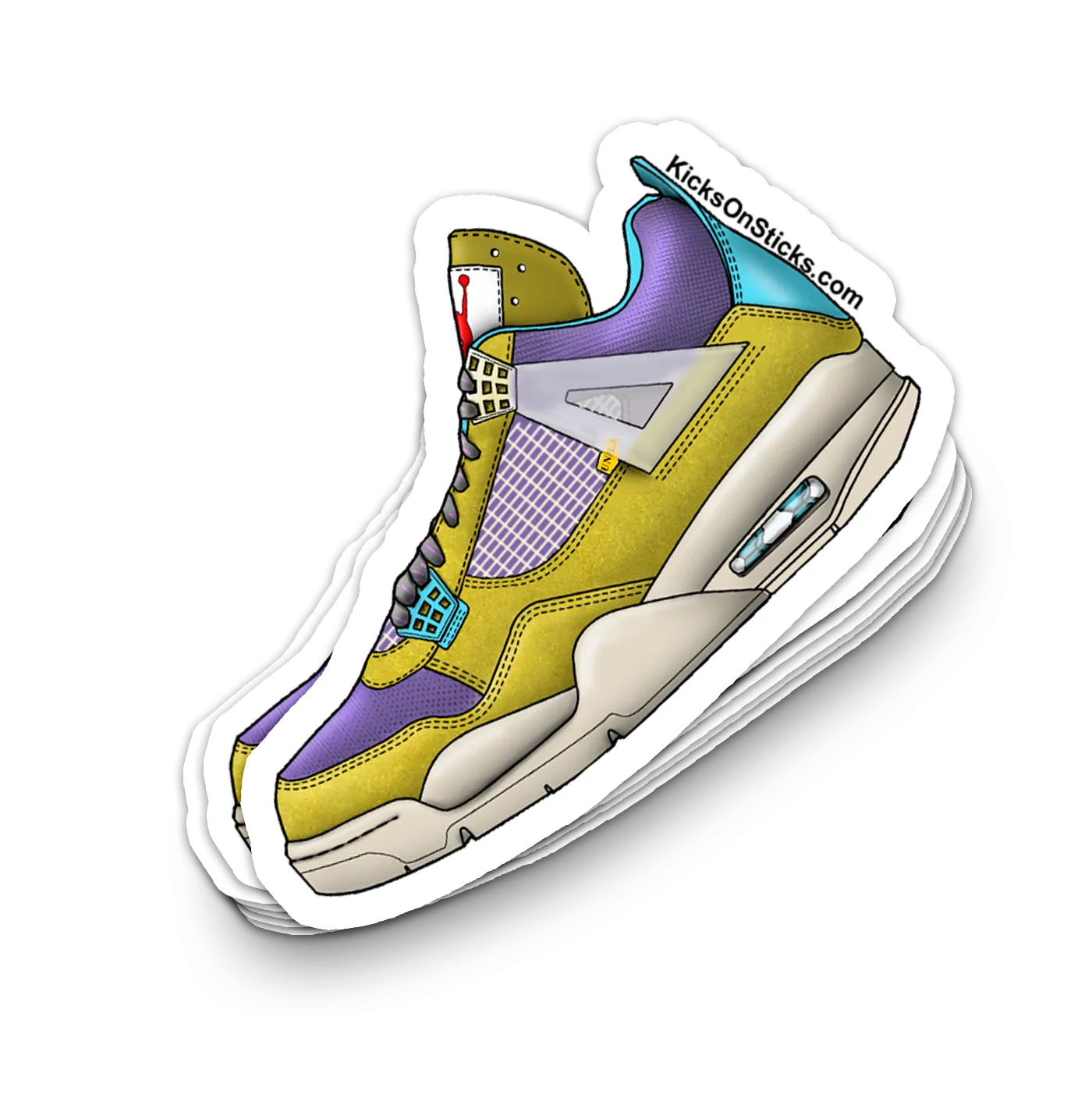 Jordan 4 "Union Desert Moss" Sneaker Sticker