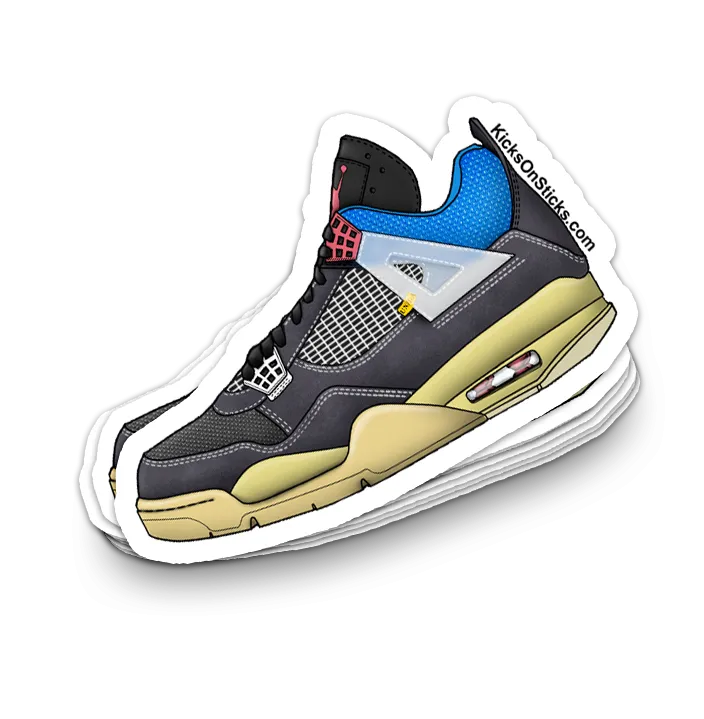 Jordan 4 "Union Noir" Sneaker Sticker