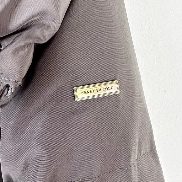 Kenneth Cole Knee Length Quilted Down Puffer Coat