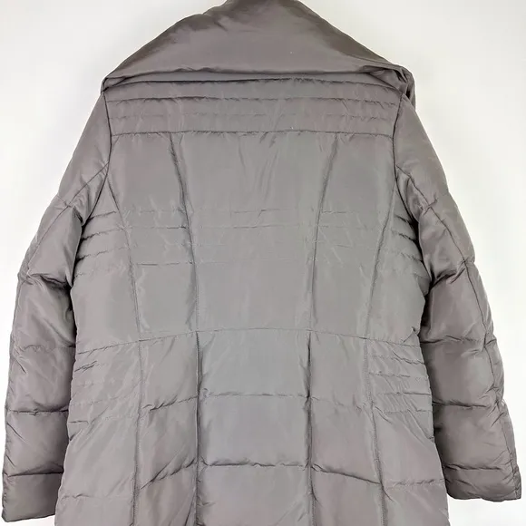 Kenneth Cole Knee Length Quilted Down Puffer Coat
