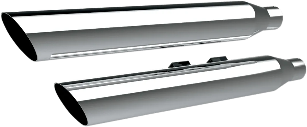 Khrome Werks 202375 3in. HP-Plus Slip-On Mufflers - Slash-Down - Chrome