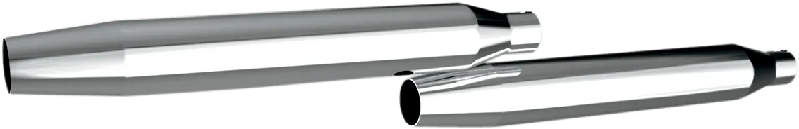 Khrome Werks 202480 3in. HP-Plus Slip-On Mufflers - Tapered - Chrome