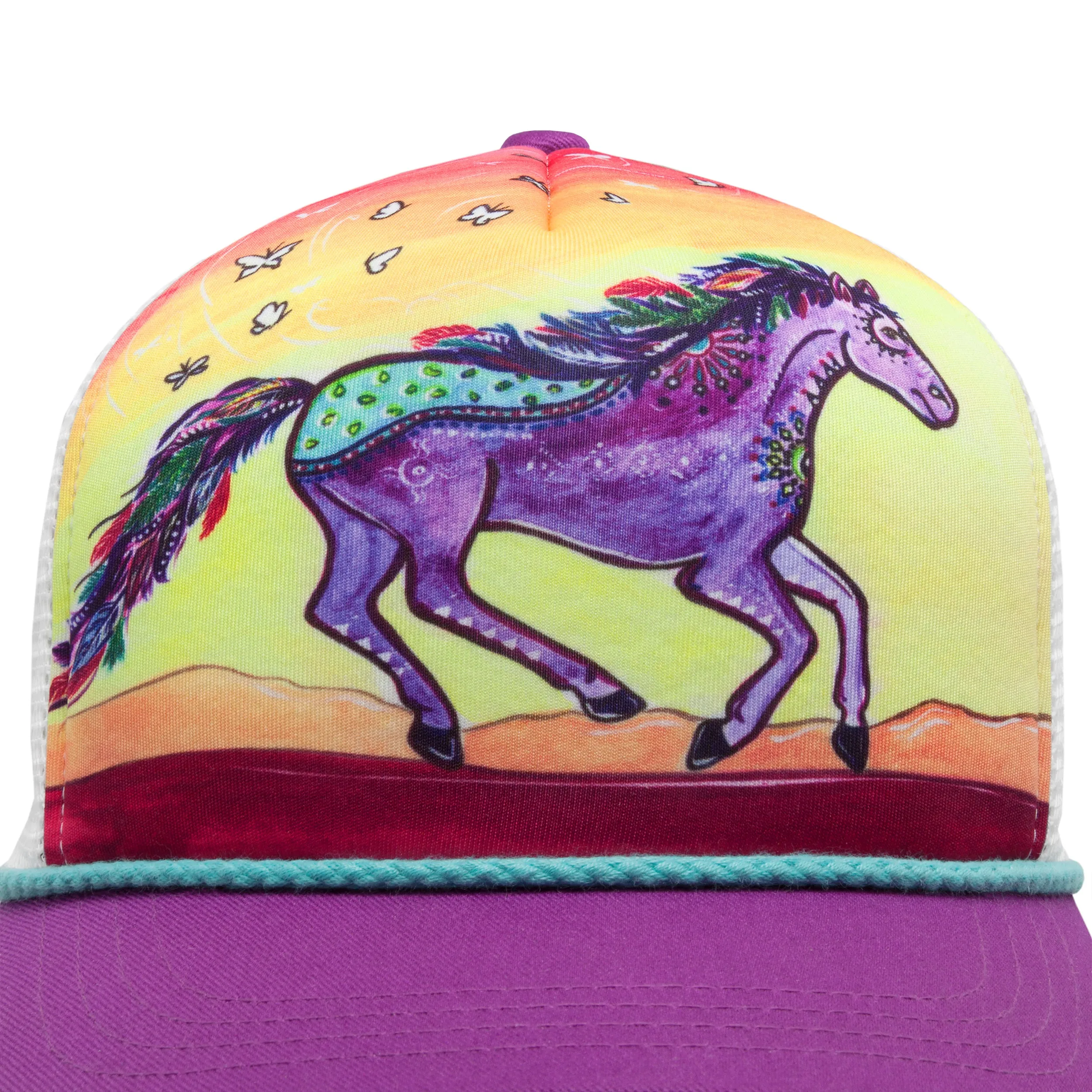 Kids' Horse Feather Cooling Trucker - SALE