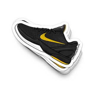 Kobe 6 "Del Sol Black" Sneaker Sticker
