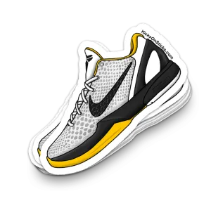 Kobe 6 "Del Sol White" Sneaker Sticker