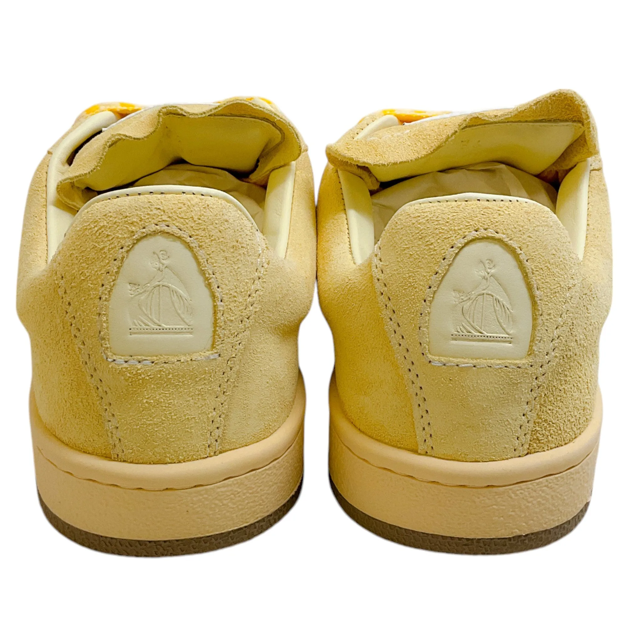 Lanvin Chamomile Suede Basses Light Curb Low Top Sneakers