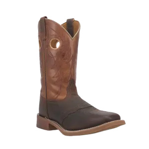 Laredo® Men's Ripley Square Toe Dark Brown & Tan Boots 7981
