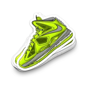 Lebron 10 "Volt" Sneaker Sticker