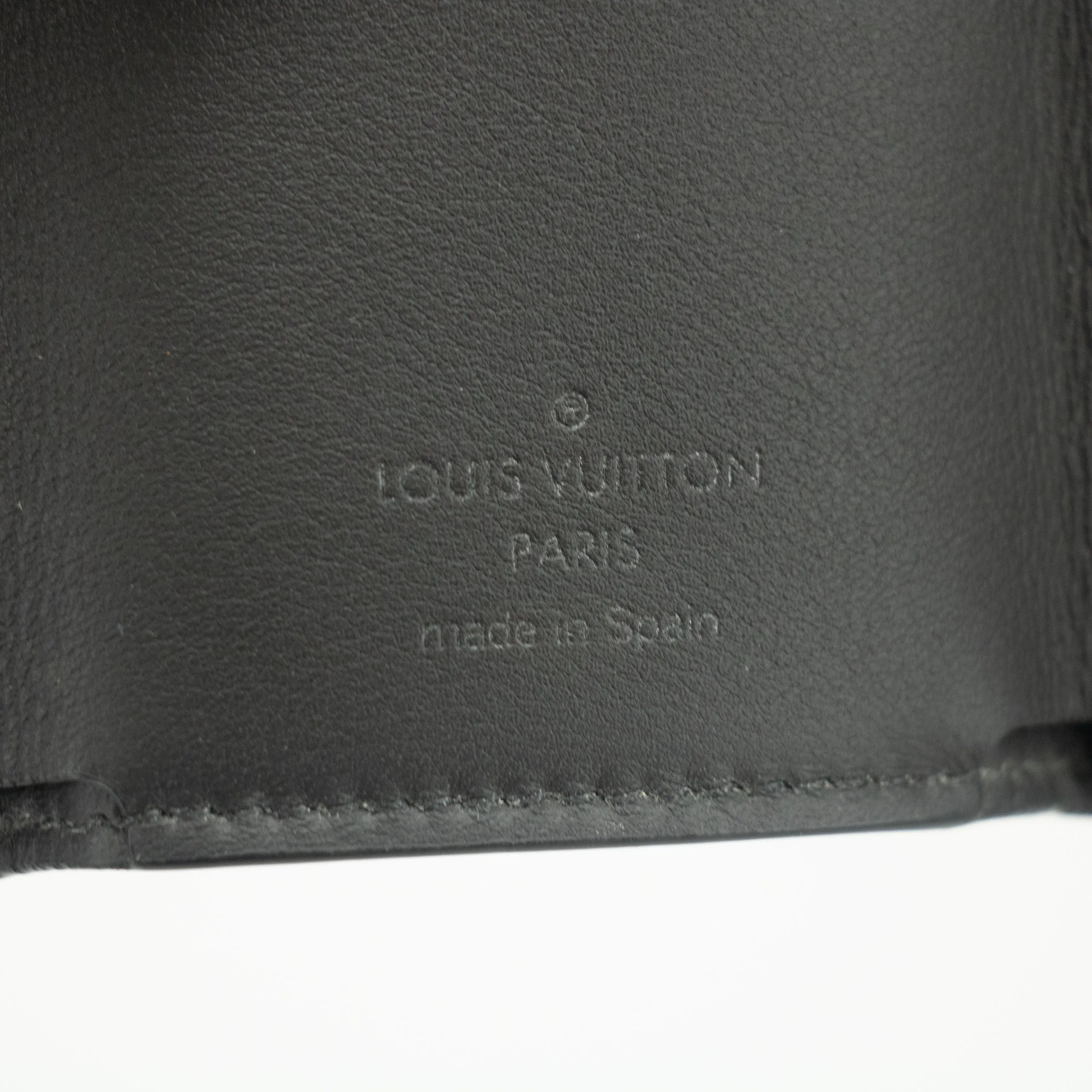 Louis Vuitton Black Monogram Shadow Discovery Compact Mini Wallet-#2378