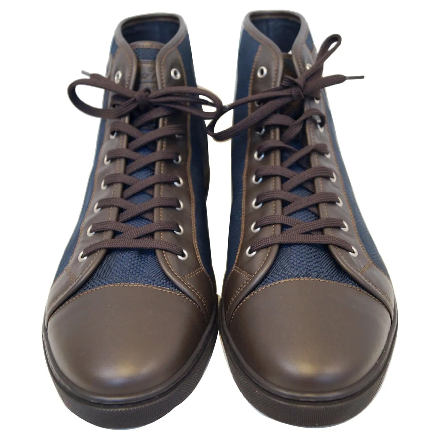 LOUIS VUITTON High Top Damier Geant Sneakers Navy US 13