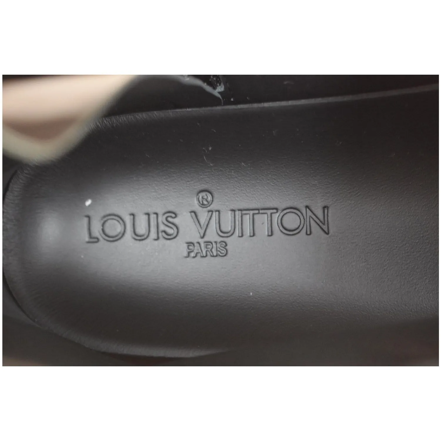 LOUIS VUITTON High Top Suede Sneaker Black