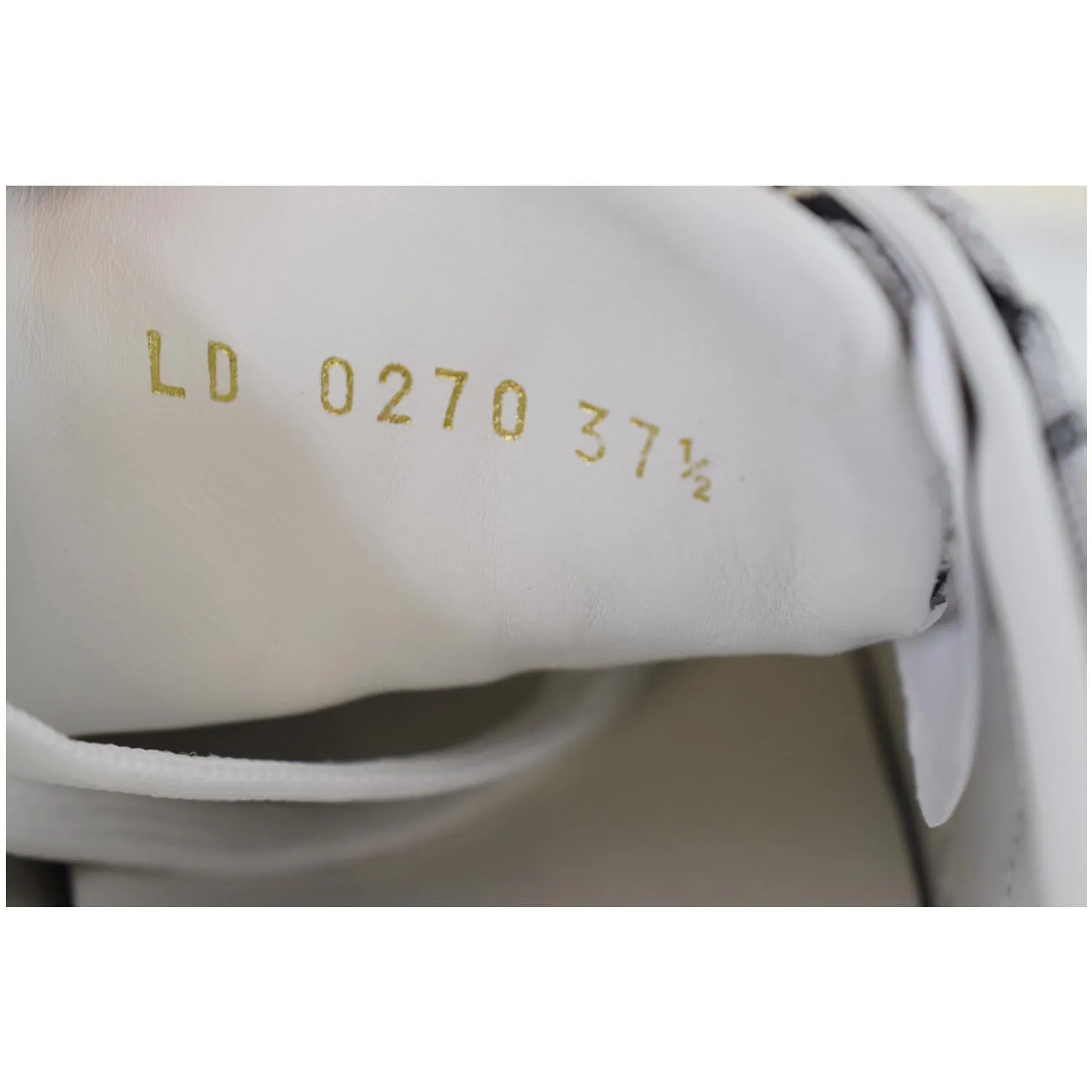 LOUIS VUITTON Since 1854 Stellar Jacquard Leather Sneaker Grey Size 7.5