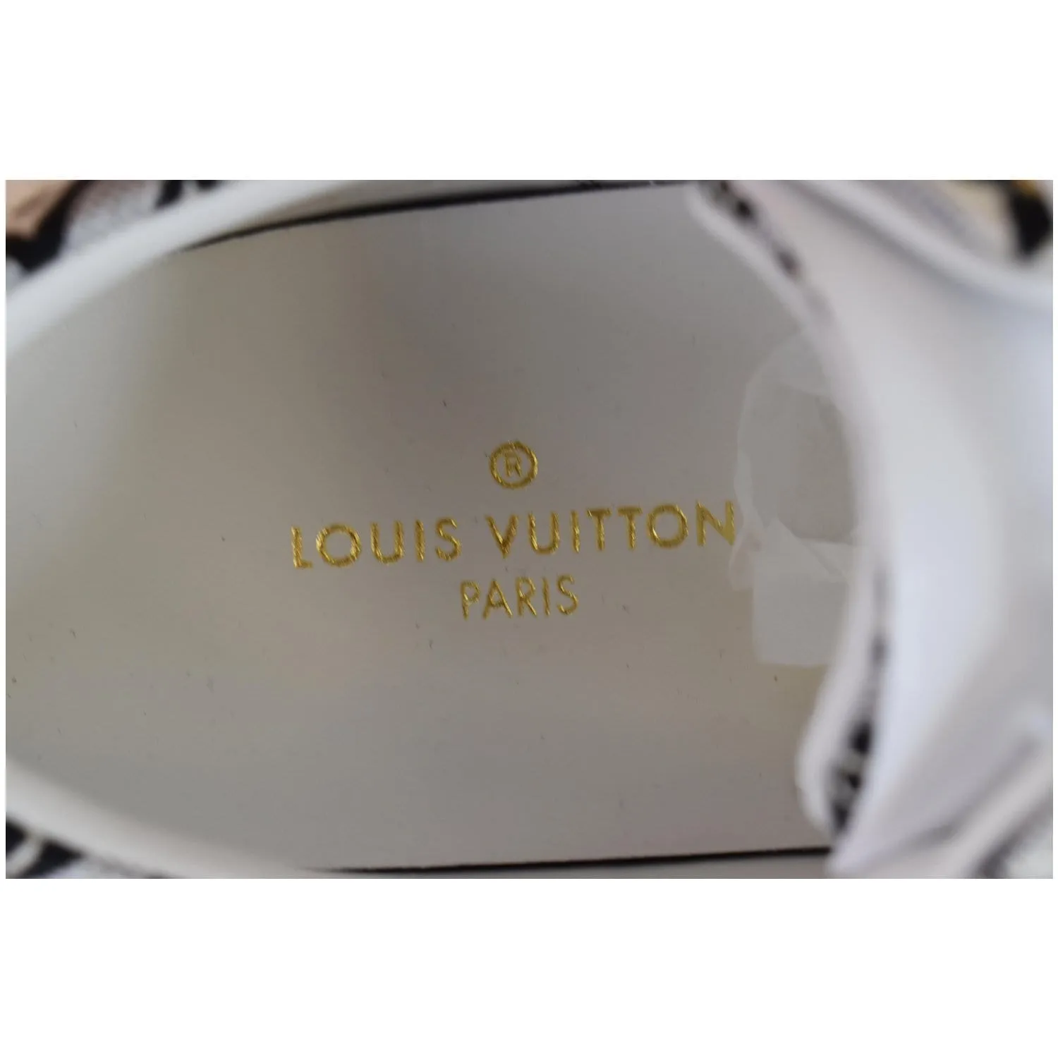 LOUIS VUITTON Since 1854 Stellar Jacquard Leather Sneaker Grey Size 7.5