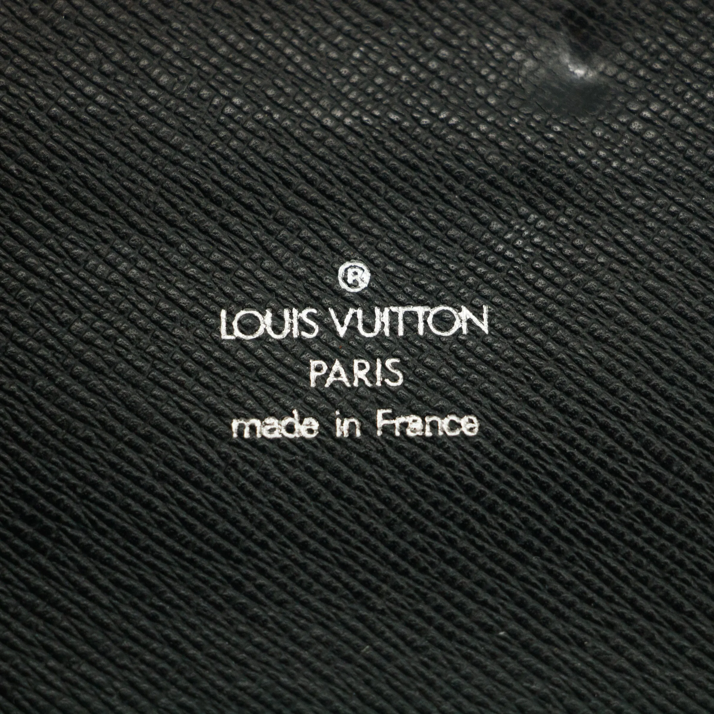 Louis Vuitton Taiga Leather Black Organizer Travel Wallet #3018
