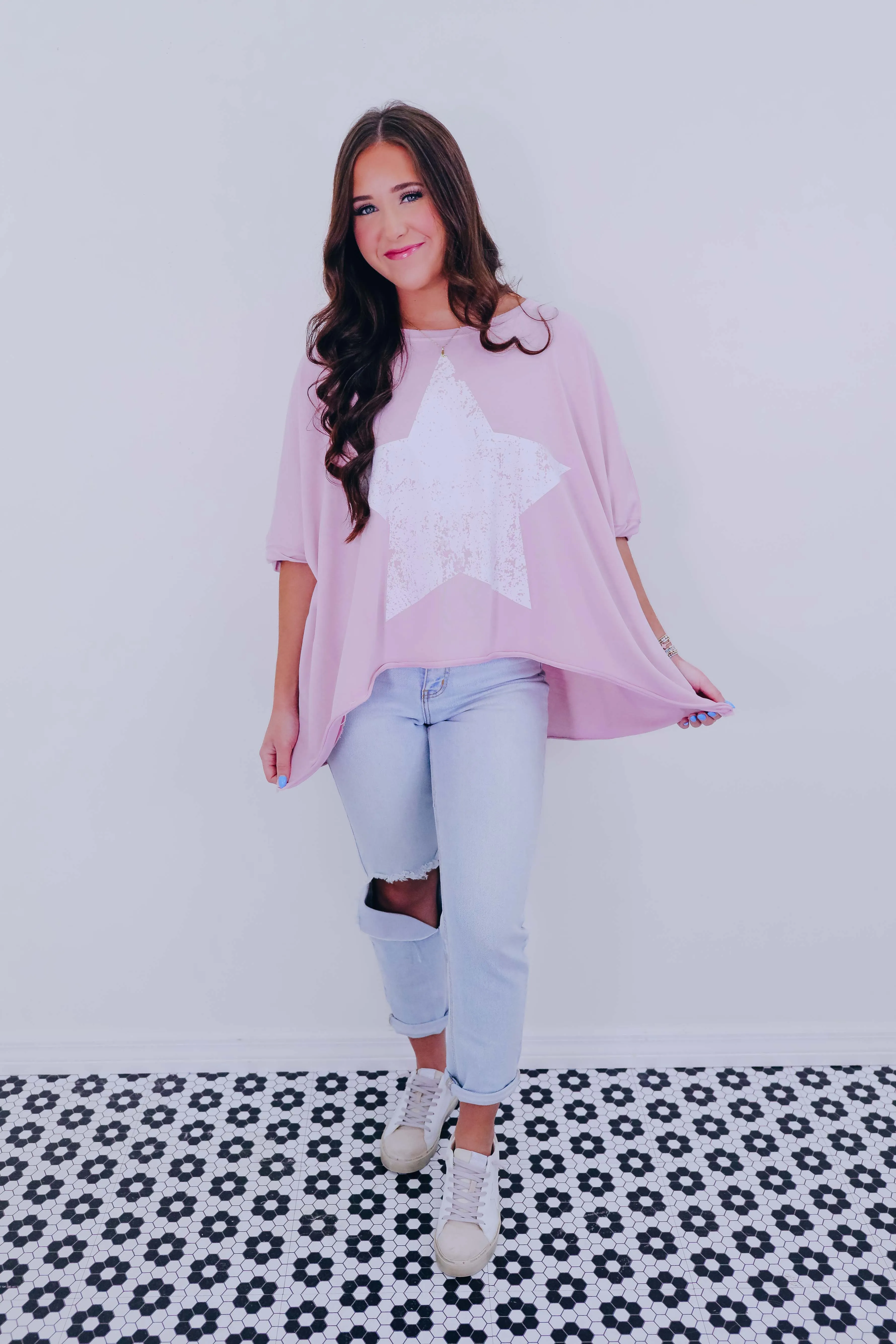 Lucky Star Vintage Oversized Top