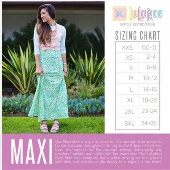 LULAROE Maxi Skirt Geo Abstract Yellow Navy Boho Kaleidoscope Modest XXS NWT