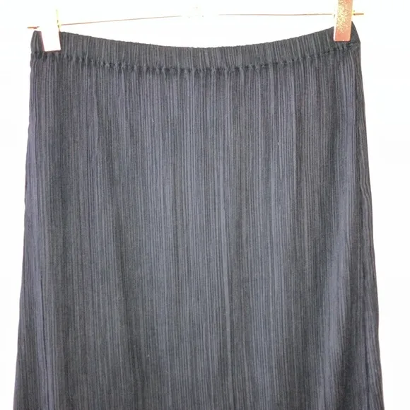 Madewell Plissé Midi Slip Skirt Black Sz XS