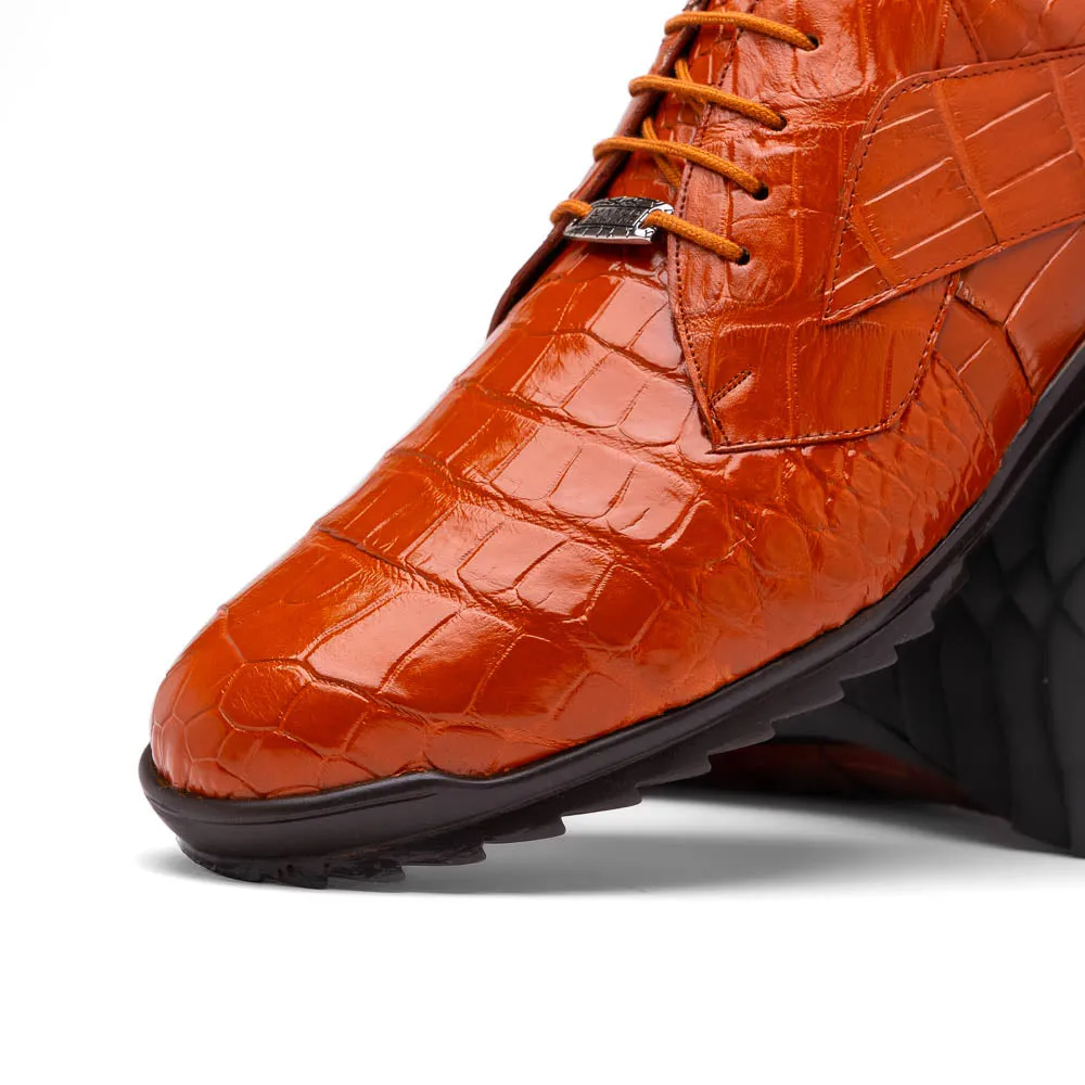 Marco Di Milano Vulcan Honey Alligator Sneakers