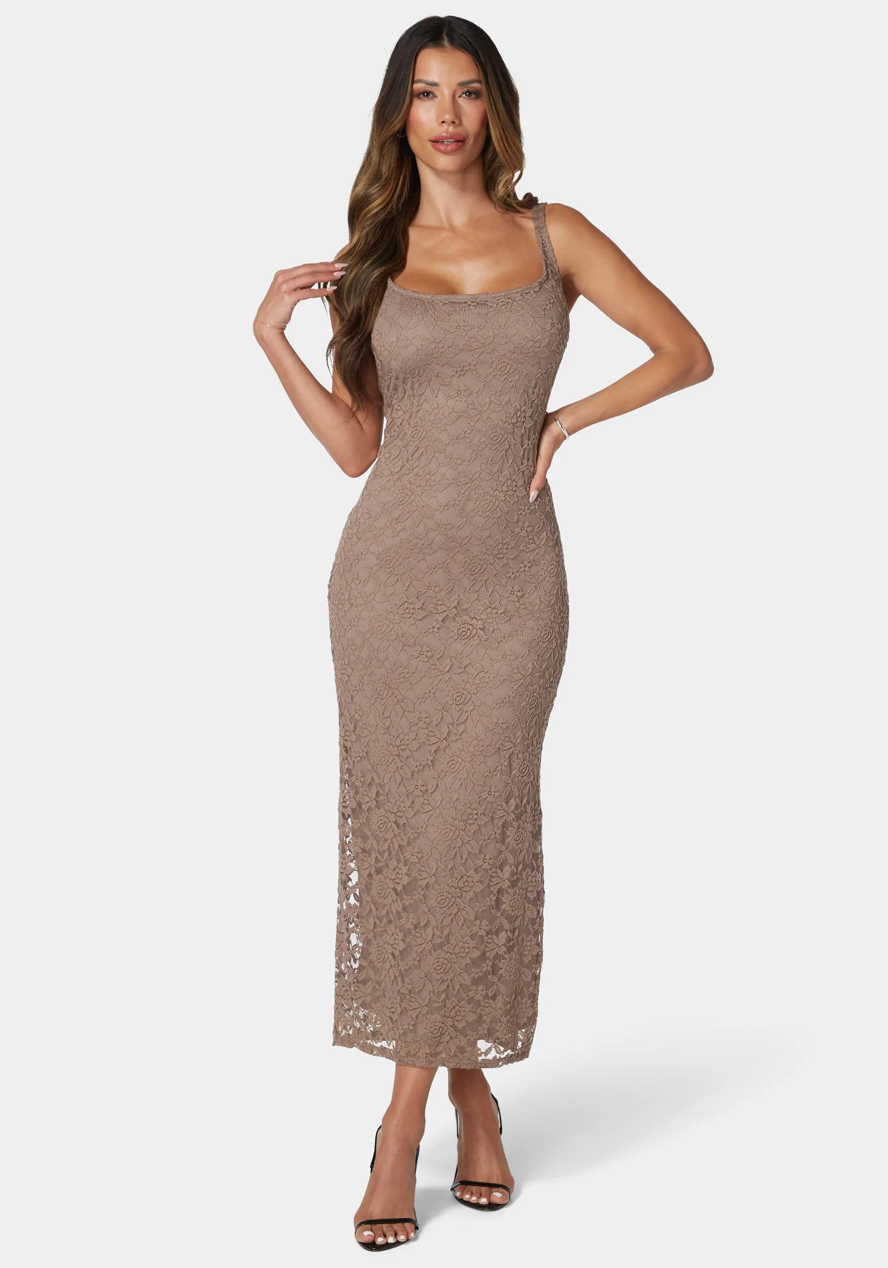Marseille Lace Square Neck Tank Dress