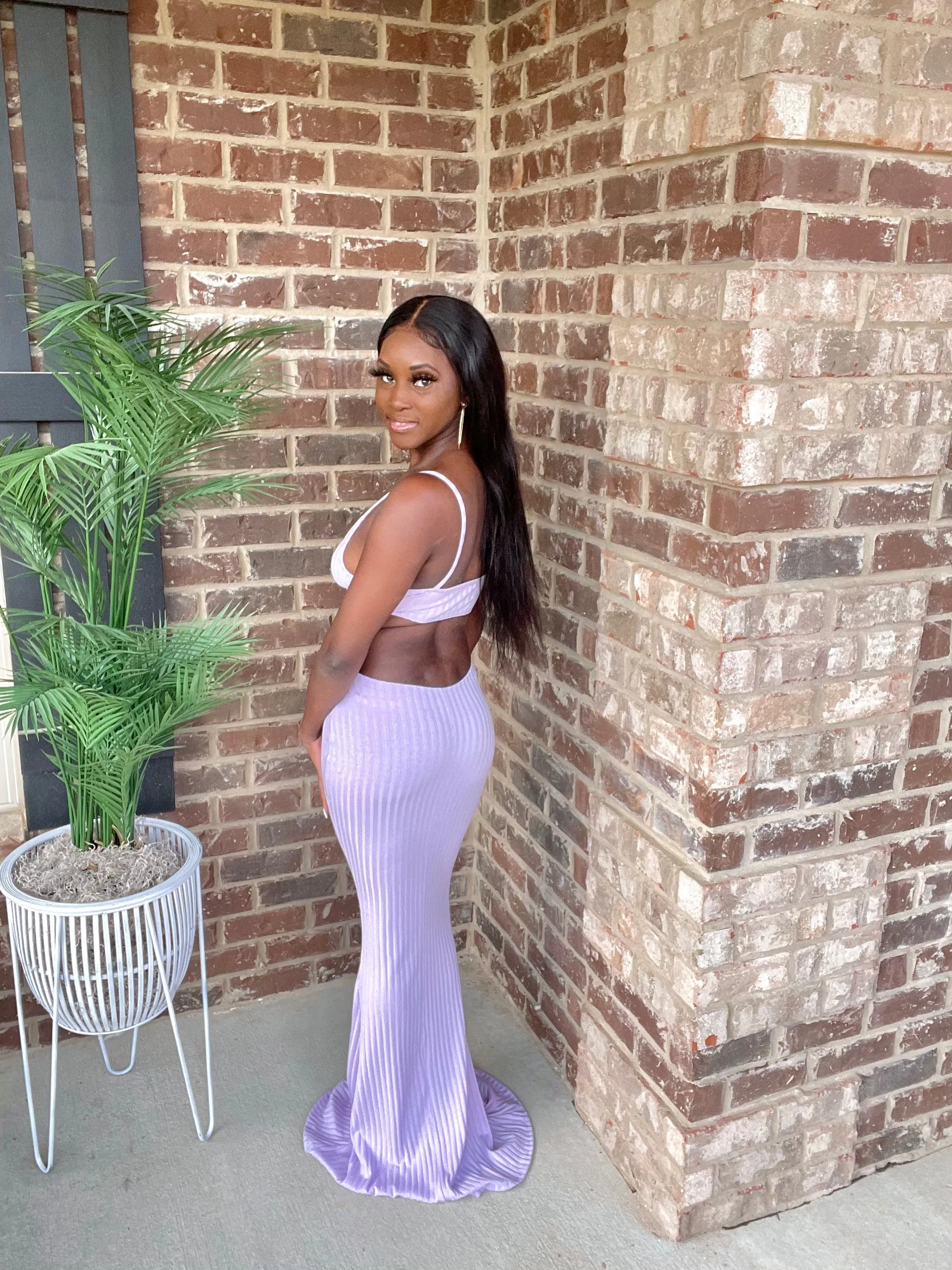 Mermaid Maxi Dress | Lavender