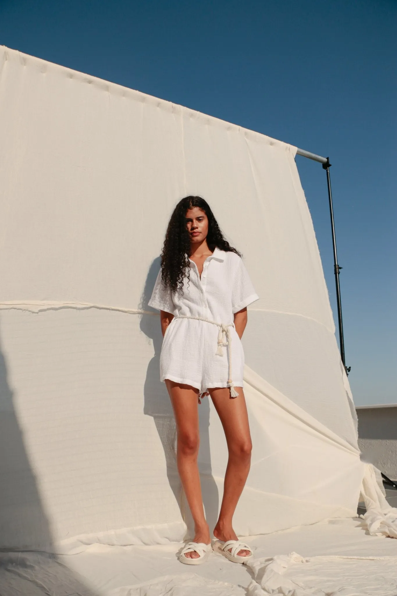 Mia Romper - White
