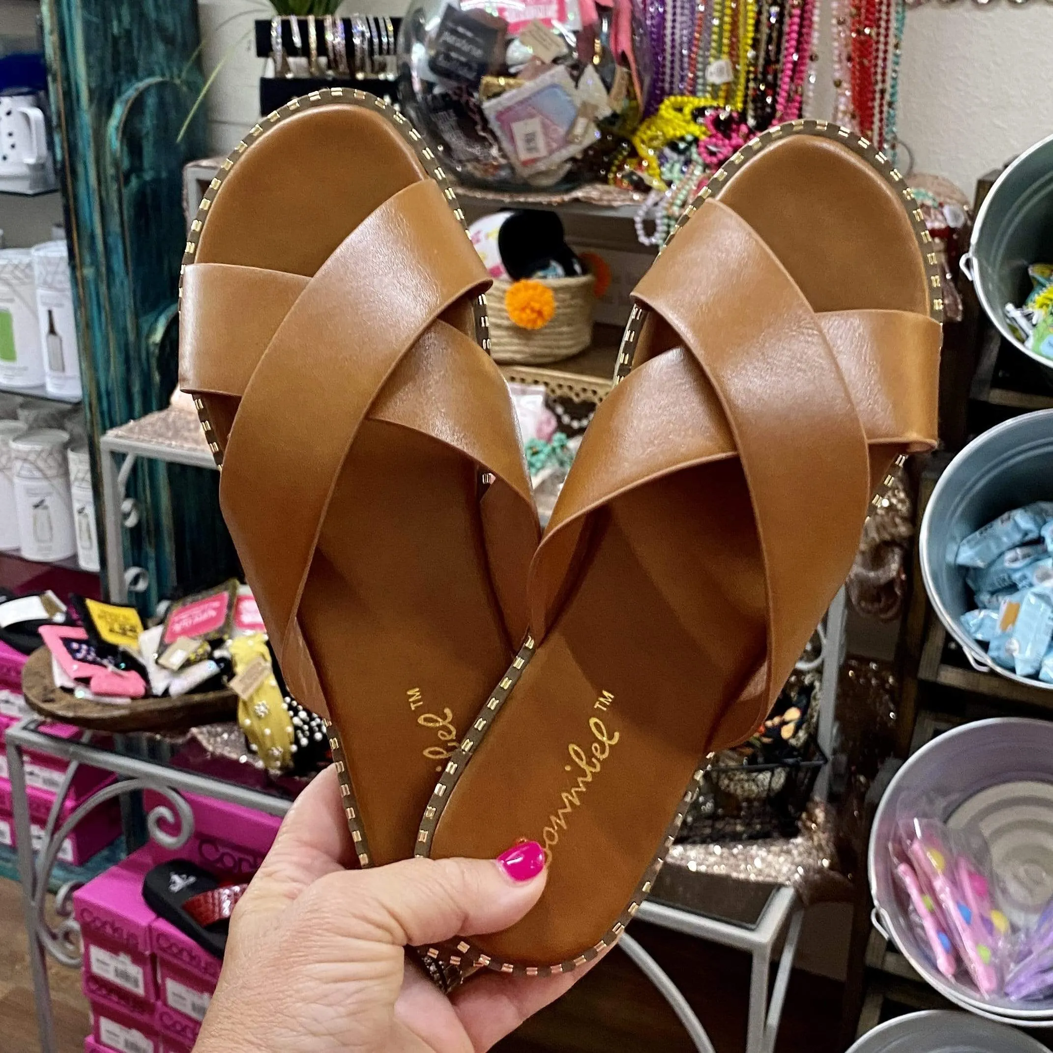 Micah Sandals - Tan