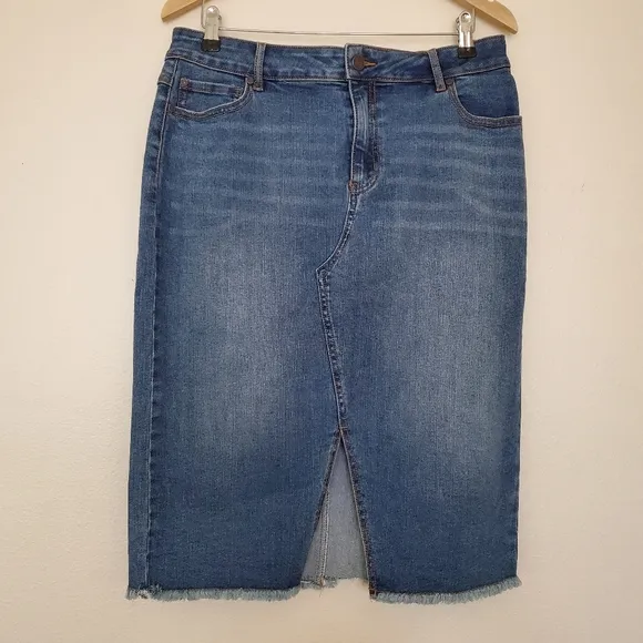 Midi Denim Skirt