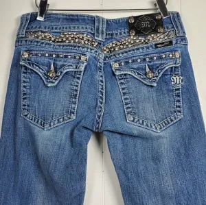 Miss  Me rhinestone bling studded bootcut JP5011-3 jeans size 29