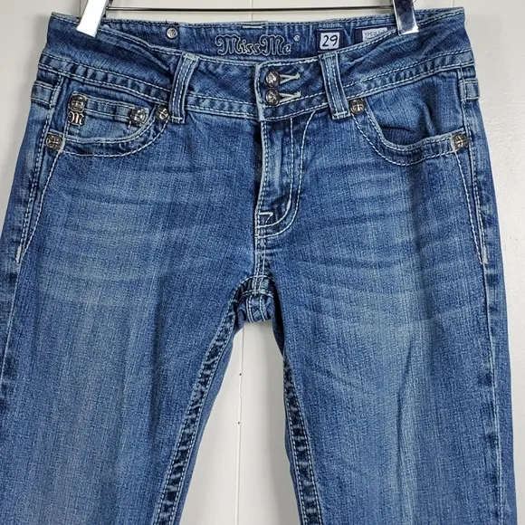Miss  Me rhinestone bling studded bootcut JP5011-3 jeans size 29