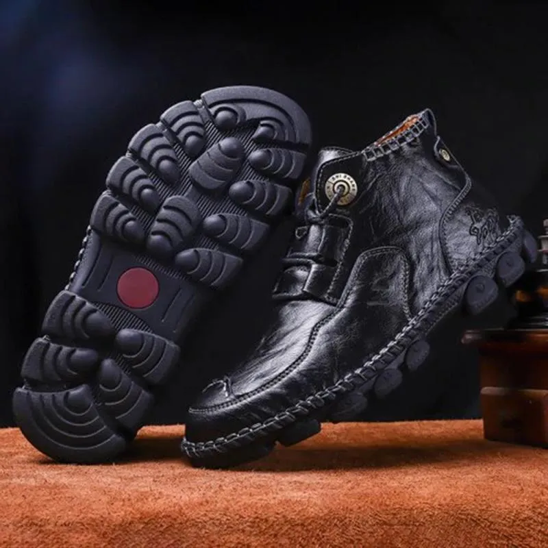 Mostelo™ -Men's Hand Stitching Casual Large Size Boots