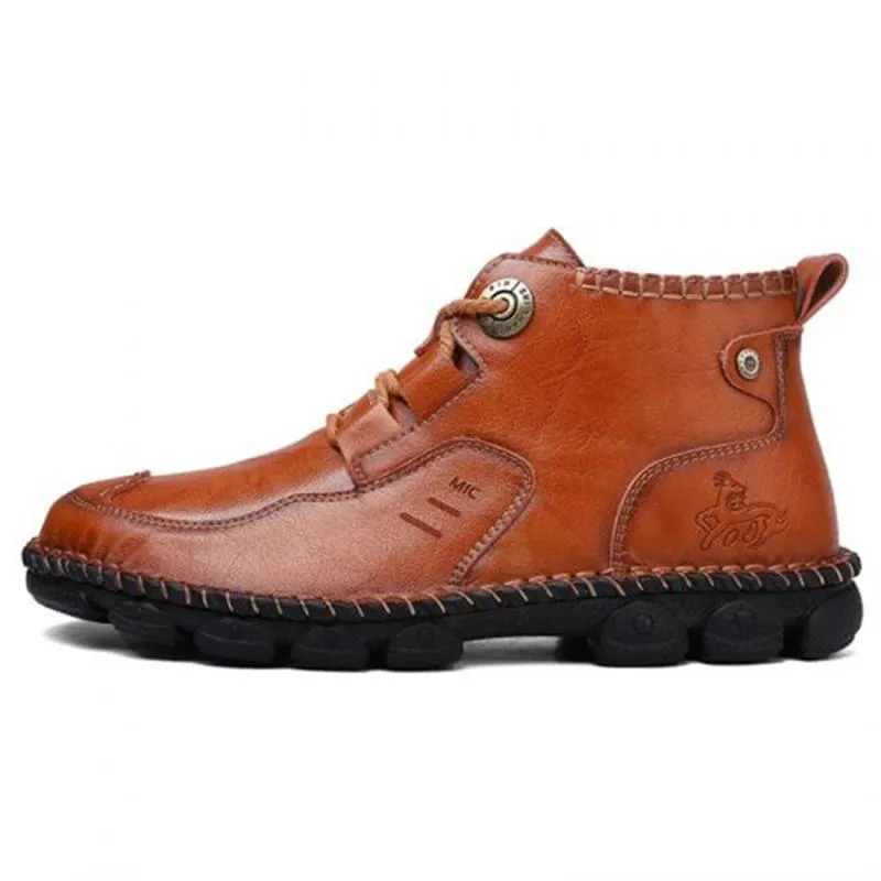 Mostelo™ -Men's Hand Stitching Casual Large Size Boots