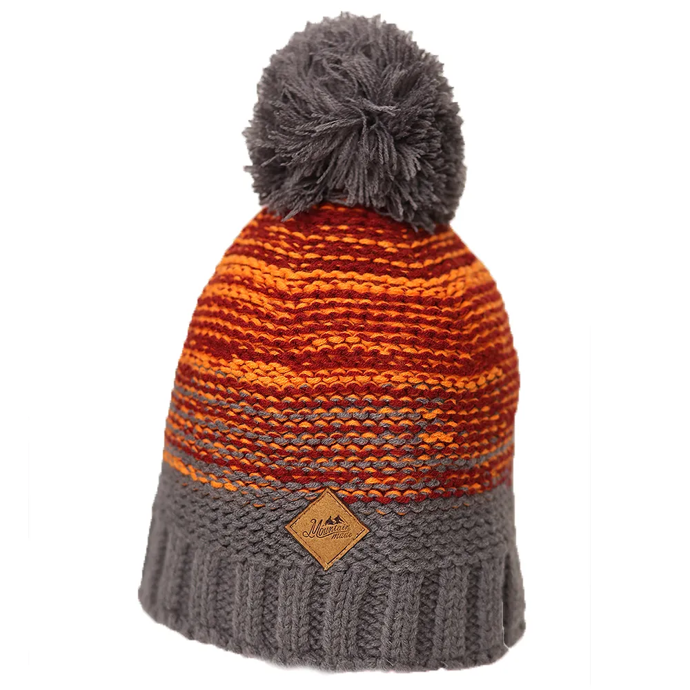 Mountain Made Winter Striped Beanie Hat