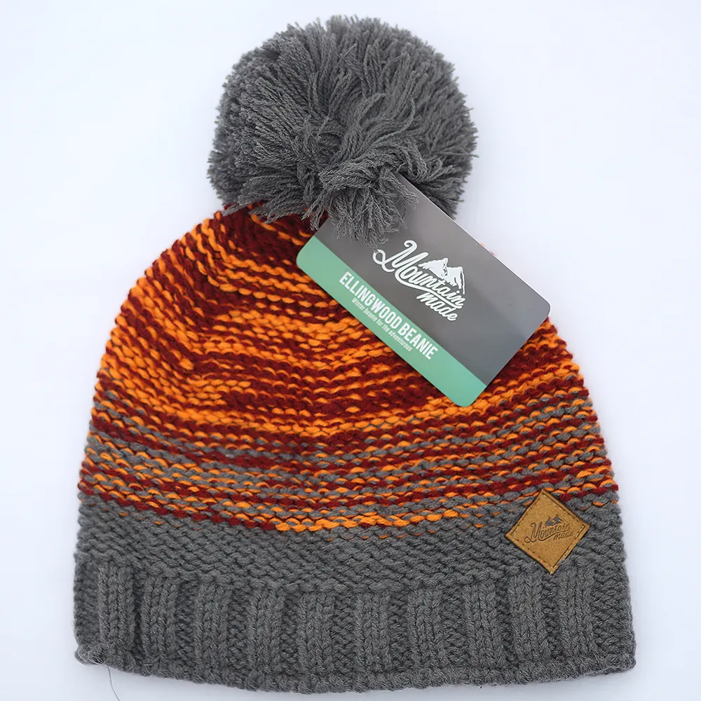 Mountain Made Winter Striped Beanie Hat