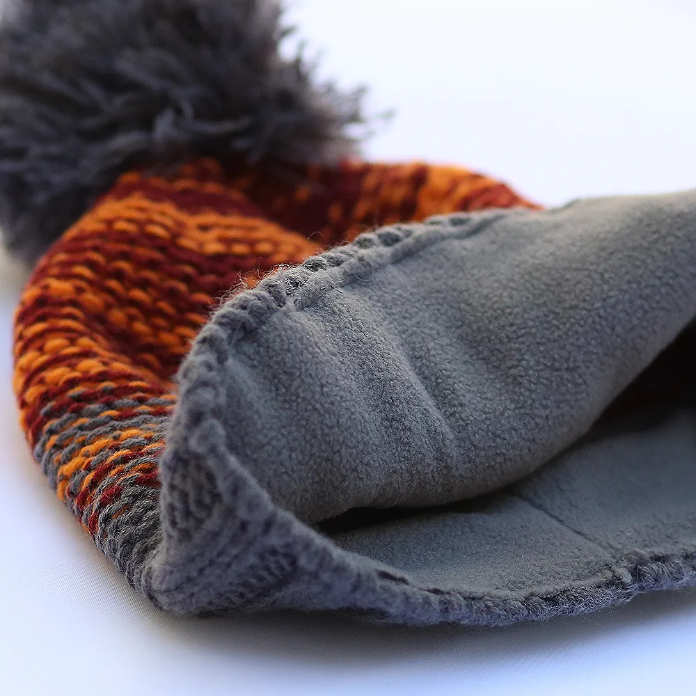 Mountain Made Winter Striped Beanie Hat