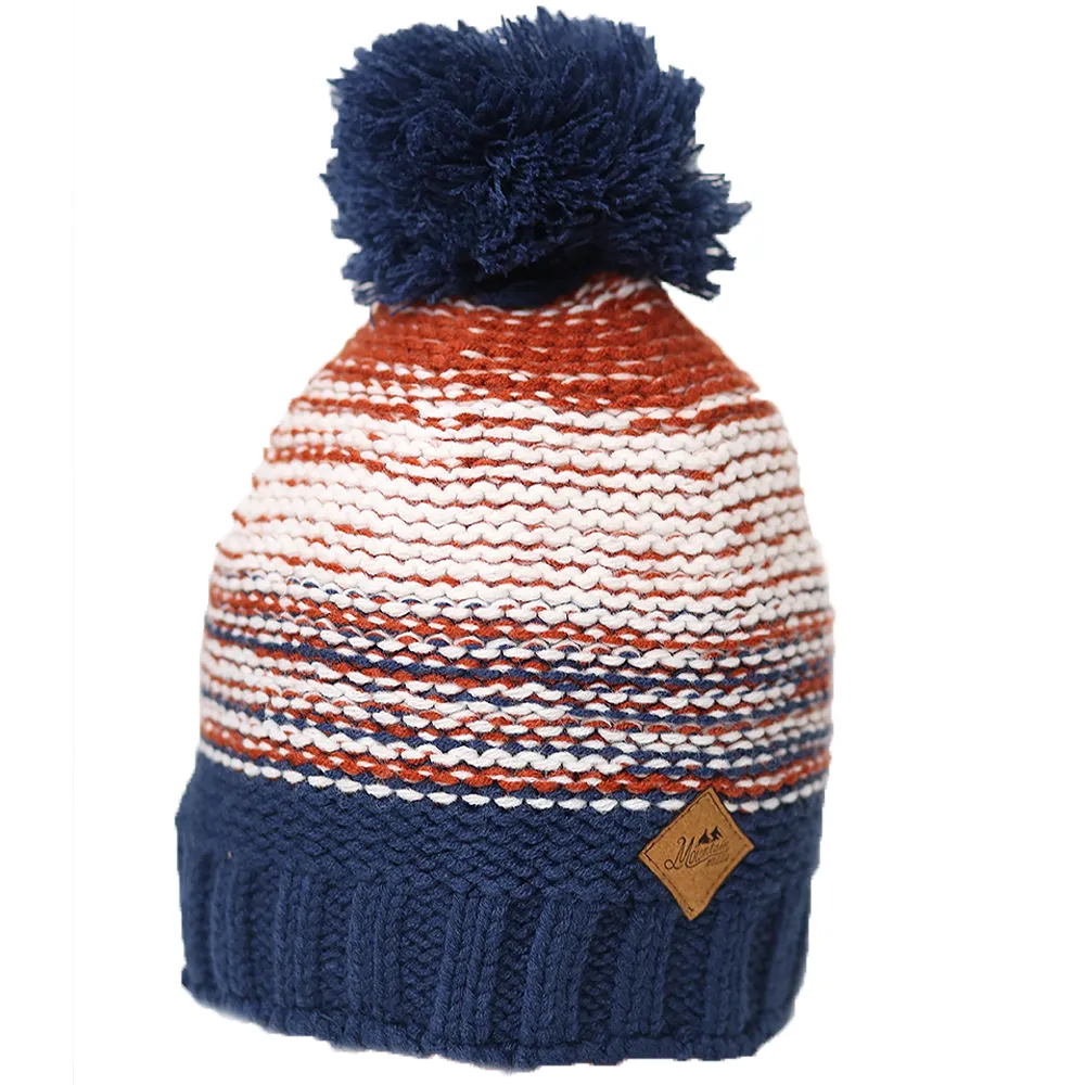 Mountain Made Winter Striped Beanie Hat