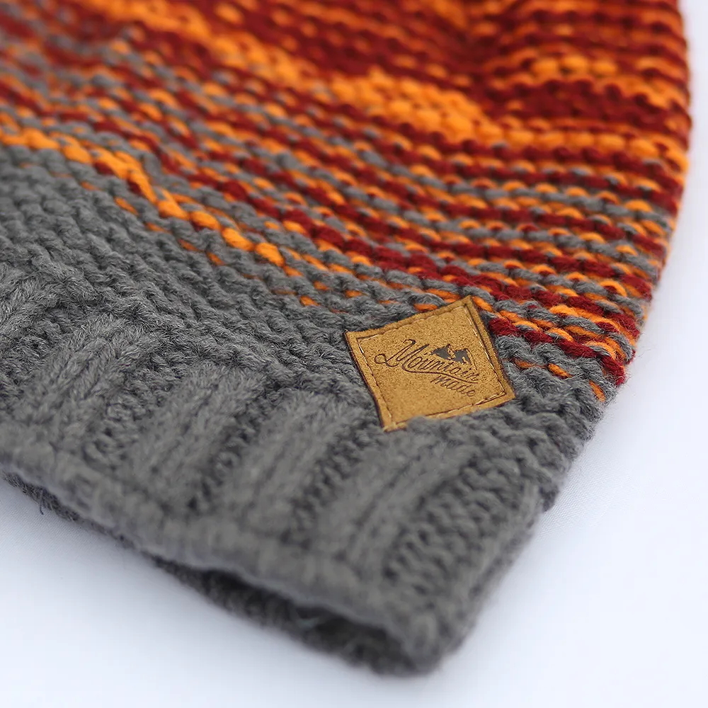 Mountain Made Winter Striped Beanie Hat