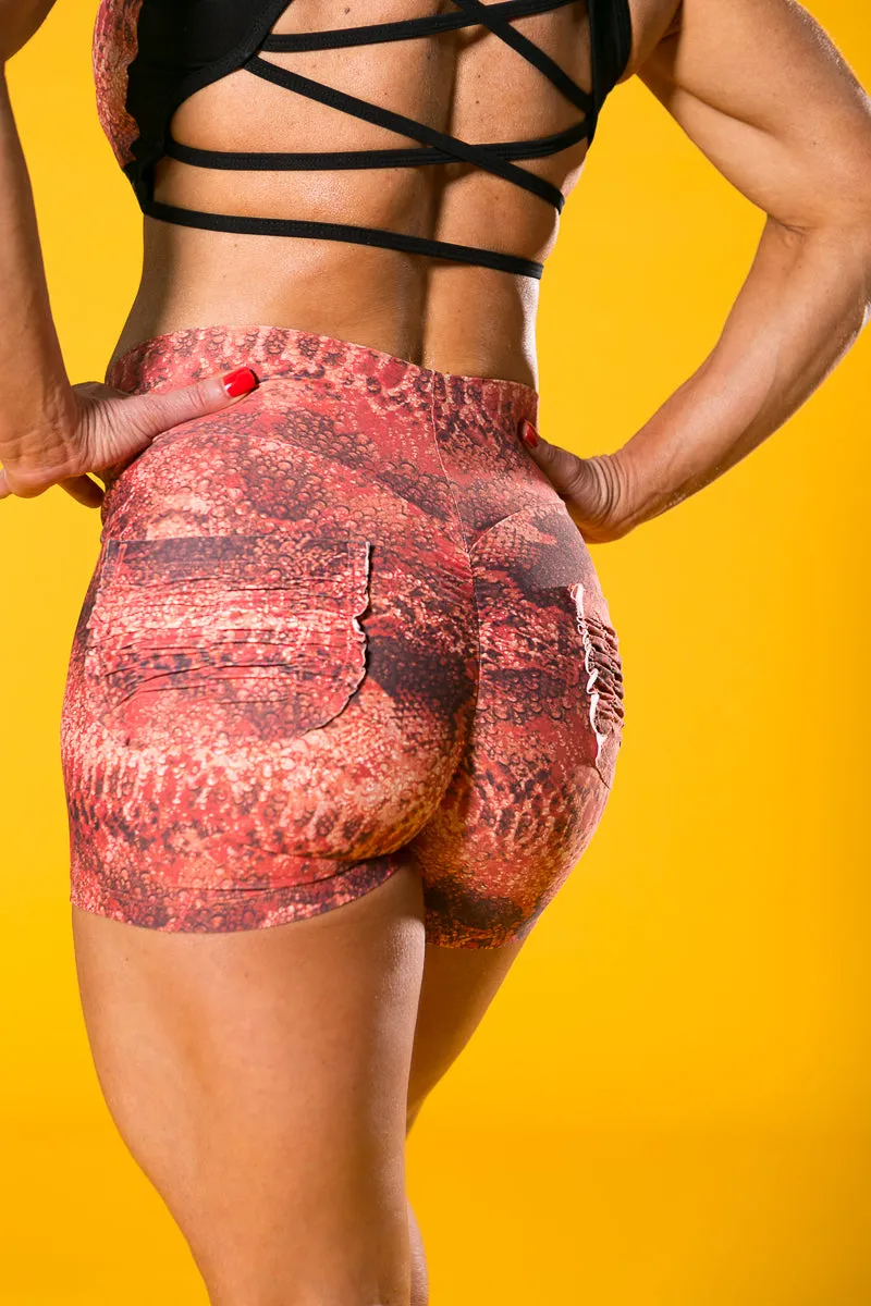 My Sporty Wear Flow Shorts - Snakeskin