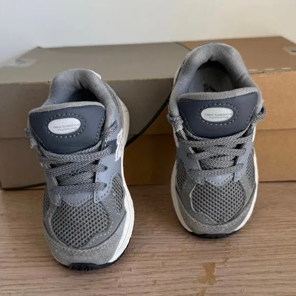 New Balance 2002R Grey/White Toddler Sneakers- SZ 6 C