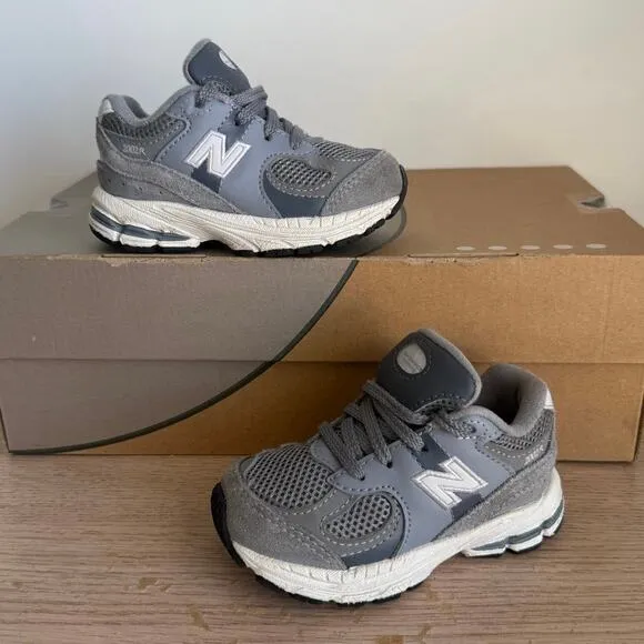 New Balance 2002R Grey/White Toddler Sneakers- SZ 6 C