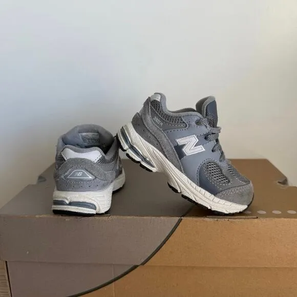 New Balance 2002R Grey/White Toddler Sneakers- SZ 6 C