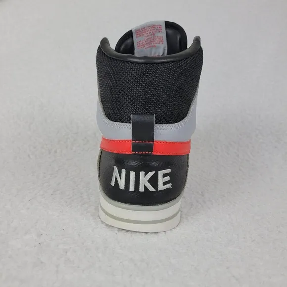 Nike Delta Force Hightop Sneakers Mens US 11 Gray Black Red 370424-062 **READ