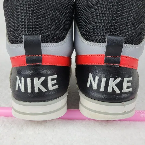 Nike Delta Force Hightop Sneakers Mens US 11 Gray Black Red 370424-062 **READ