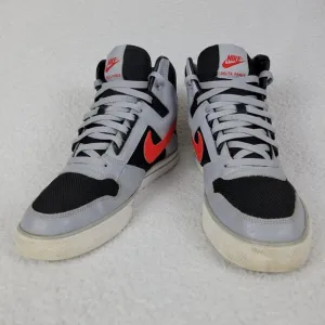Nike Delta Force Hightop Sneakers Mens US 11 Gray Black Red 370424-062 **READ